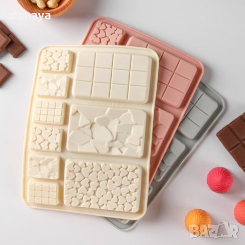 4303 Силиконова форма Шоколадово асорти, снимка 7 - Форми - 43389442