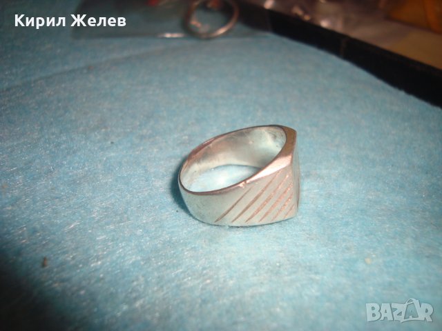 Старинен СРЕБЪРЕН ПРЪСТЕН ВИСОКА ПРОБА СРЕБРО РЪЧНО ОРНАМЕНТИРАН с КАЛЕМ КЛАСИЧЕСКО БИЖУ 26232, снимка 8 - Антикварни и старинни предмети - 34655532
