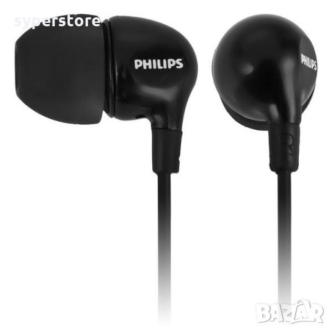 Слушалки с микрофон Philips SHE3555BK черни тапи Хендсфри Handsfree слушалки за телефон In-Earphones, снимка 3 - Слушалки, hands-free - 26217120