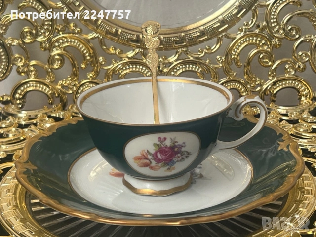 Порцеланов сет за кафе, снимка 5 - Антикварни и старинни предмети - 53137726