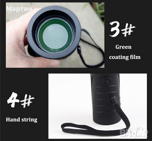 PANDA 40X60 HD Монокуляр нощно виждане телескоп бинокъл, снимка 4 - Оборудване и аксесоари за оръжия - 39183638