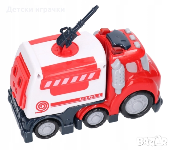 Пожарен Камион с водни оръдия, със светлини и звуци , снимка 4 - Коли, камиони, мотори, писти - 52070407