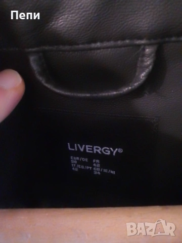 Кожено яке-Livergy-размер М, снимка 6 - Якета - 53569067