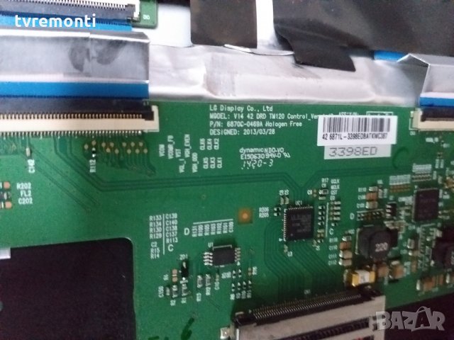 TCon BOARD LG display Co LTD MODEL V14 TM120 Control_Ver1.4B P/N 6870C-0469A, снимка 2 - Части и Платки - 28317279