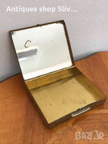 Метална джобна кутийка с огледалце. №0309Метална джобна кутийка с огледалце. №0309