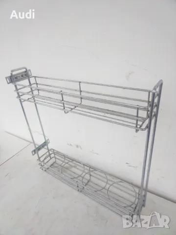 Механизъм стойка за вино ,вода, препарати, за шкаф за кухня с изтегляне. Изработен от неръждаем мета, снимка 8 - Кухни - 49892369