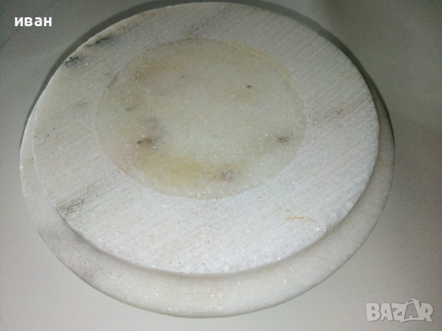 Комплект стари мраморна ваза + пепелник, снимка 8 - Антикварни и старинни предмети - 52921156