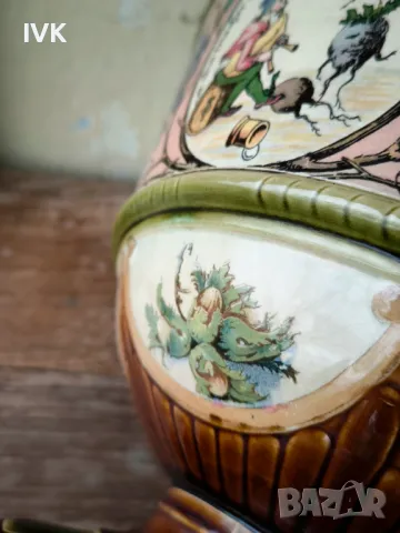 Антикварен VILLEROY & BOCH METTLACH, снимка 8 - Антикварни и старинни предмети - 49967320