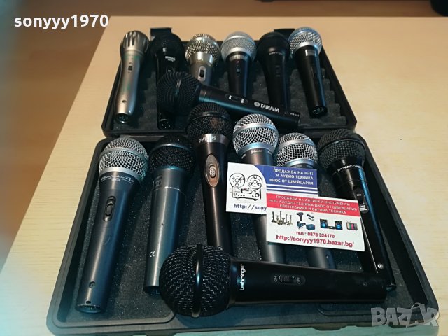 shure/stagg/yamaha/philips/behringer/vivanco 0406211918, снимка 1 - Микрофони - 33107603