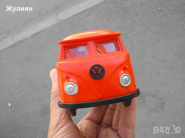 СОЦ ПЛАСТМАСОВА КОЛИЧКА ФОЛКСВАГЕН БУС VOLKSWAGEN VW , снимка 4 - Антикварни и старинни предмети - 51142833