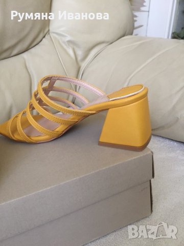 Дамски чехли естествена кожа, снимка 9 - Чехли - 32782441