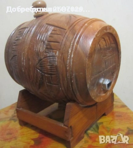 Буренца със стойка, стойки, различни: Дървено буре с медни обръчи и стойка, снимка 18 - Други - 31658196