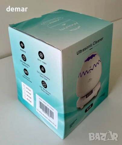 Ултразвуков почистващ апарат с UV-C светлина, 45kHz, 4 режима, подвижен резервоар, снимка 9 - Други - 51272176