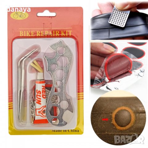 2854 SOS комплект инструменти за ремонт на велосипед поправка на спукана гума