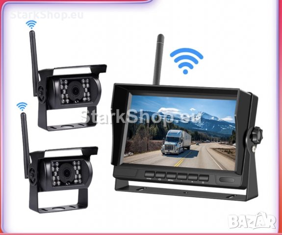  7″ Монитор с две камери за бусове и камиони, снимка 10 - Аксесоари и консумативи - 38416938