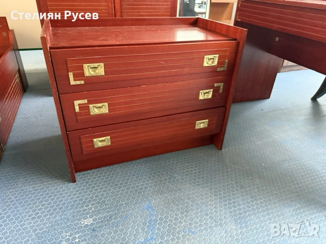 021166  шкаф / скрин с 3 чекмеджета от  масивно дърво 40/80см цена 110 лв или   56.24евро смр  -40см, снимка 2 - Шкафове - 52282854