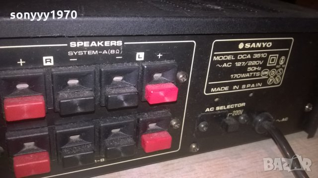 SANYO-AMPLIFIER-ВНОС ШВЕИЦАРИЯ, снимка 16 - Ресийвъри, усилватели, смесителни пултове - 26935247