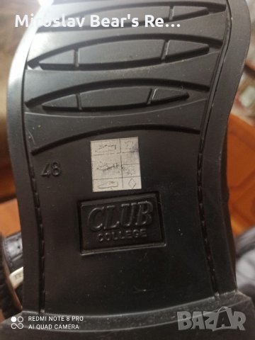 Здрави кожени боти Club College " ЗДРАВОХОД" 48 номер , снимка 4 - Мъжки боти - 32849127