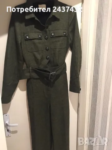 Маслено зелен Гащеризон вълнен, снимка 2 - Гащеризони - 48835443