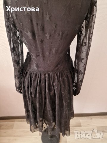 Нова елегантна черна рокля тюл и дантела - 35,00лв., снимка 7 - Рокли - 43232999