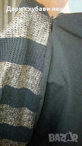 НОВА двупластова рокля, в черно и златисто ПРОМОЦИЯ🌷❤👗S,S/M,M🌷❤👗арт.1102, снимка 8 - Рокли - 32829527