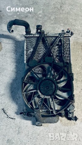 Радиатор с вентилаторите за Опел Астра Г без климатик, снимка 2 - Части - 43629768