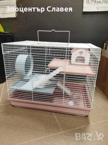 Голяма клетка( 47×30×38) за гризачи(хамстер)с 2етажа, снимка 4 - За гризачи - 47621565