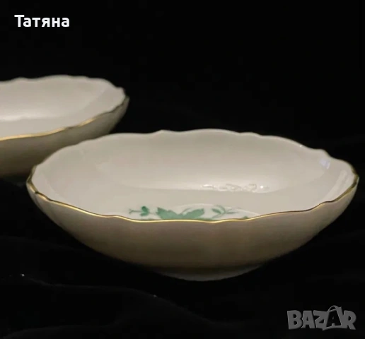 Kaiser Порцеланов сет за сладко, 1 купа + 5 малки купички - Шьонбрун, снимка 8 - Прибори за хранене, готвене и сервиране - 53126965