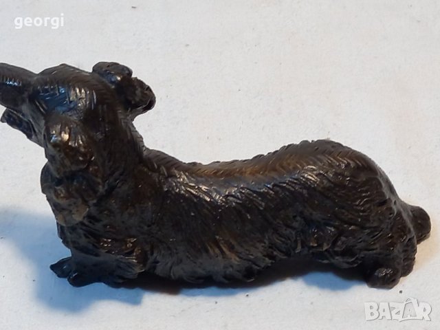 Бронзова статуетка куче , снимка 4 - Антикварни и старинни предмети - 38606062