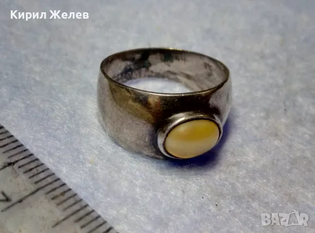 СТАРИНЕН СКЪПОЦЕНЕН СРЕБЪРЕН ПРЪСТЕН ОКСИДИРАНО СРЕБРО ВИСОКА ПРОБА ЮВЕЛИРНА РЪЧНА ИЗРАБОТКА 34331, снимка 9 - Антикварни и старинни предмети - 50354738