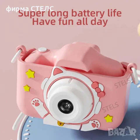 Детска камера STELS X300 със Селфи снимки, Full HD видео и игри, снимка 10 - Образователни игри - 49809260