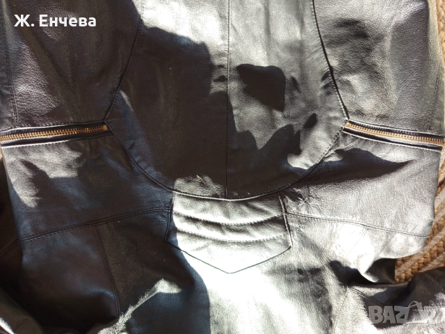 стилна рокля от естествена кожа, снимка 6 - Рокли - 52845666