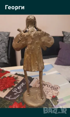 Бронзова статуетка-5, снимка 3 - Декорация за дома - 50111990