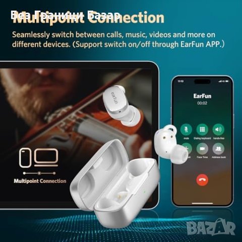 Нови EarFun Free Pro 3 - Безжични Слушалки с Активно Шумопотискане, снимка 6 - Bluetooth слушалки - 43090063