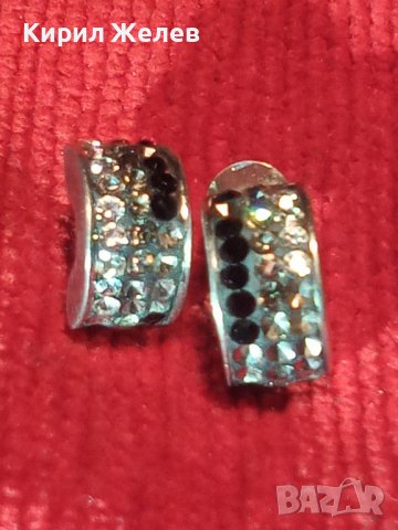 КРАСИВИ ВИНТИДЖ СРЕБЪРНИ ОБЕЦИ с ЦИРКОН и МАРКАЗИТ 925 СРЕБРО 20532, снимка 12 - Обеци - 32991397
