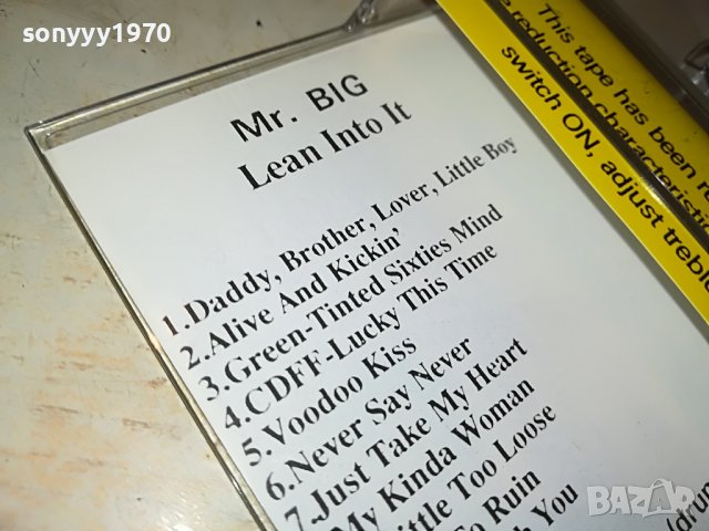 MR BIG-КАСЕТА 2211221356, снимка 5 - Аудио касети - 38757490