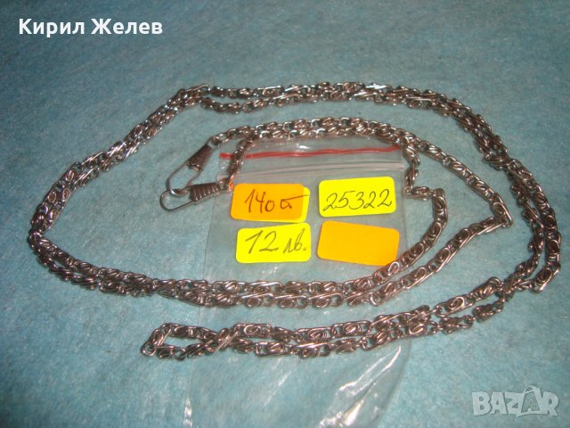 СРЕБРИСТА ВИНТИДЖ ПЛЕТКА ВЕРИЖКА за ДАМСКА ЧАНТИЧКА или КЮСТЕК за ДЖОБЕН ЧАСОВНИК 25322