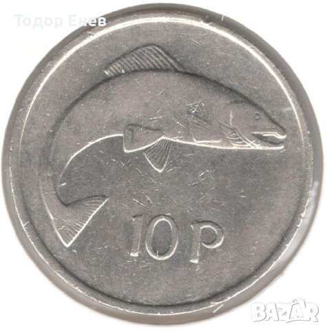 Ireland-10 Pence-1980-KM# 23-large type