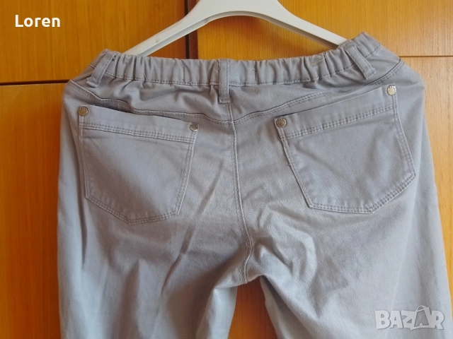 *Yes Yes jeans*Сиви дънки с ластичен колан, снимка 5 - Дънки - 52509157