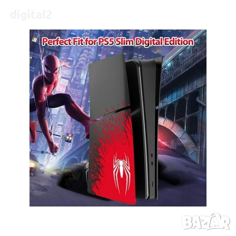 Spider Man PlayStation 5 Slim Панел високо качество Premium limited Edition, снимка 4 - PlayStation конзоли - 52708765