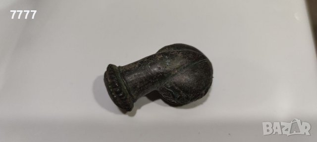 Старинна османска бронзова лула за опиум - тютюн , снимка 3 - Антикварни и старинни предмети - 39584384