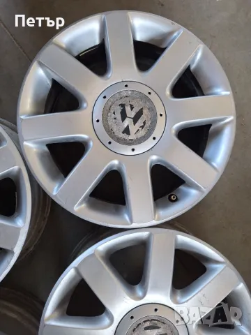 ОРИГИНАЛНИ АЛУМИНИЕВИ ДЖАНТИ ФОЛКСВАГЕН -5x112х57.1-16цола, снимка 4 - Гуми и джанти - 49401739