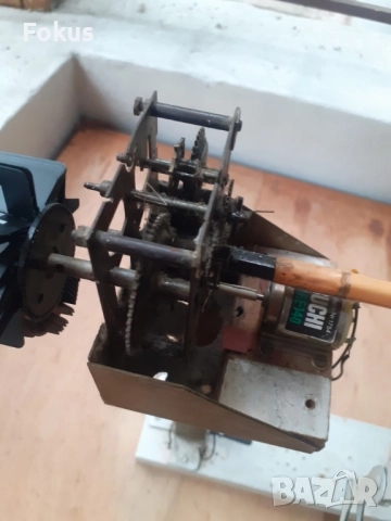 Стара механична играчка приспособена с механизъм от часовник, снимка 3 - Антикварни и старинни предмети - 51748521