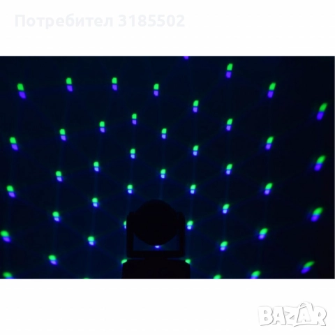 Мини LED 2в1 прожектор с движеща се глава – Компактна мощ за впечатляващо осветление, снимка 7 - Прожектори - 51457249