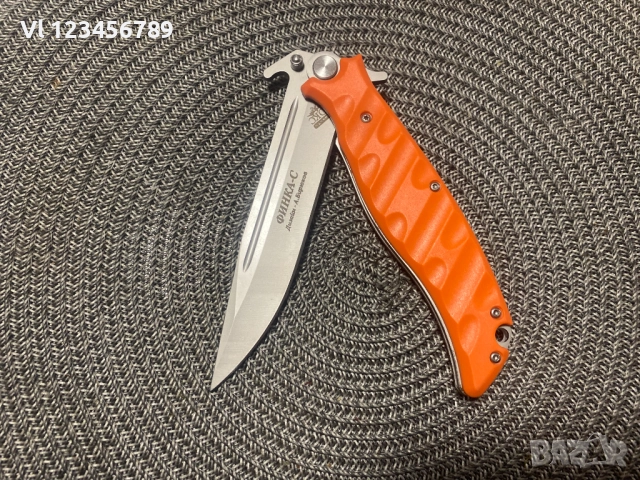 Руски сгъваем нож НОКС Финка-С,  дизайн А.Бирюков, снимка 5 - Ножове - 52367373