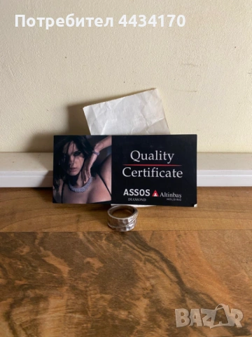 Спешно! Сребърен пръстен (проба 925) – С оригинална касова бележка