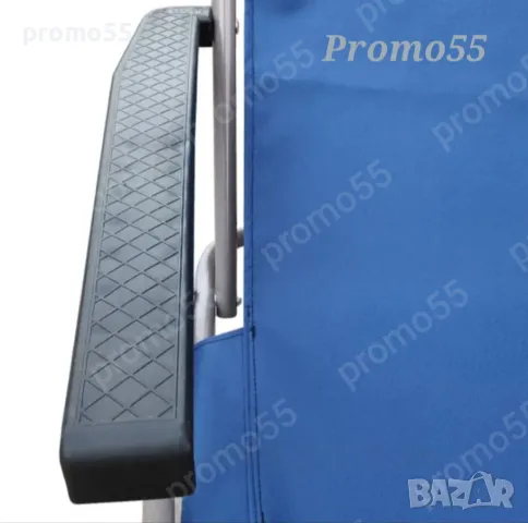 Градински сгъваем стол с регулеруема облегалка и възглавничка до 120кг., снимка 7 - Градински мебели, декорация  - 50281514