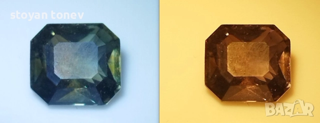 Радък ненагряван сапфир с променящ се цвят! Сертифициран! Нов!, снимка 12 - Други - 52325791