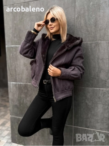 Дамско двустранно яке EADIRA, 2цвята , снимка 5 - Якета - 52012939