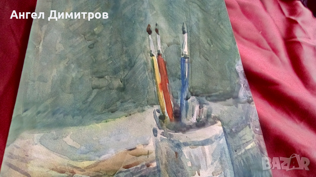 Акварел подписан, снимка 3 - Картини - 36484934